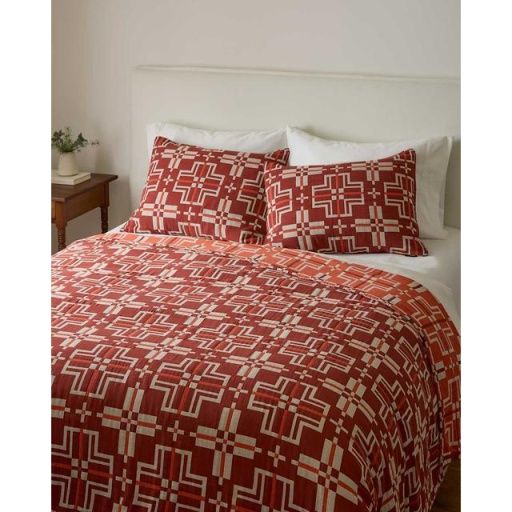 PENDLETON COTTON MATELASSE COVERLETTE BEDDING - SAN MARCOS, SIZE: QUEEN