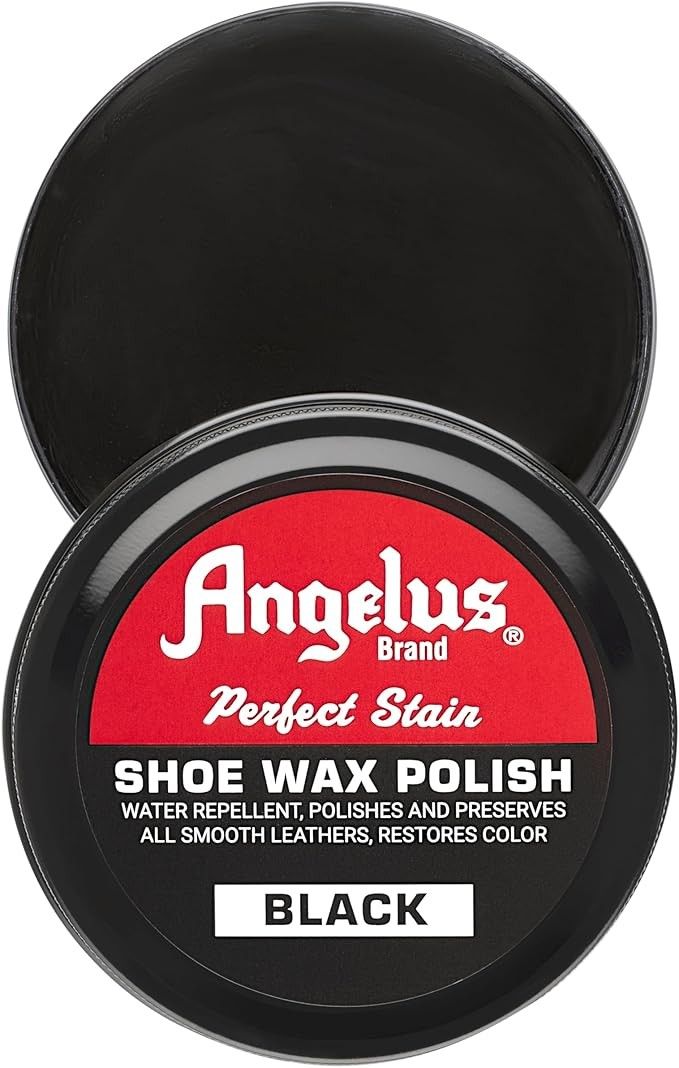 ANGELUS PERFECT STAIN SHOE WAX POLISH, COLOR: BLACK