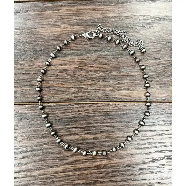 ISAC TRADING INC. 16" NAVAJO BEAD INTERLOCKED NECKLACE
