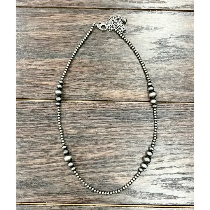 ISAC TRADING INC. 22" NAVAJO BEAD DOLLY NECKLACE