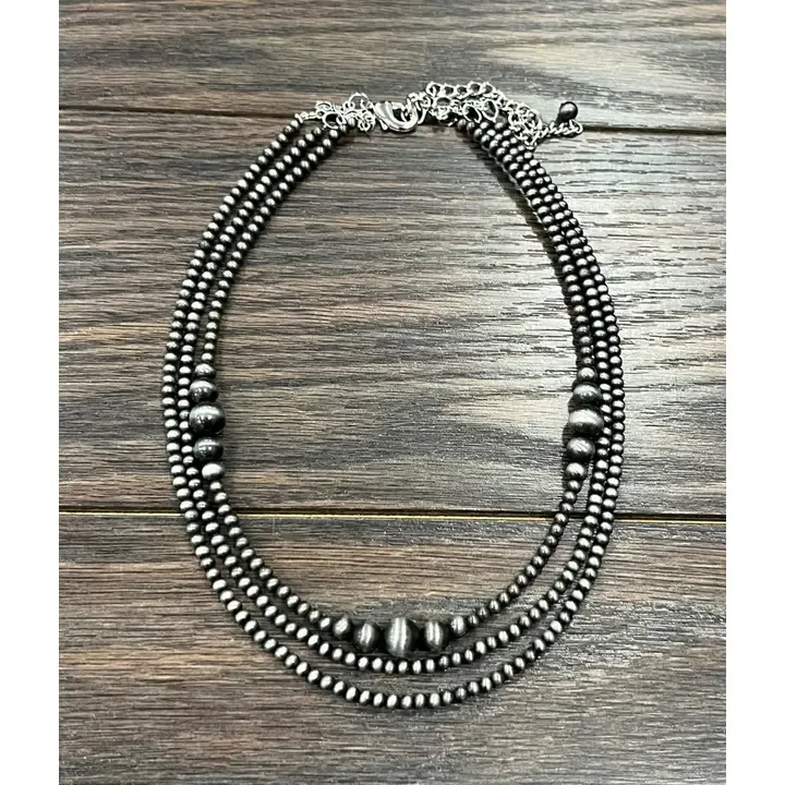 ISAC TRADING INC. 17" NAVAJO BEAD NECKLACE