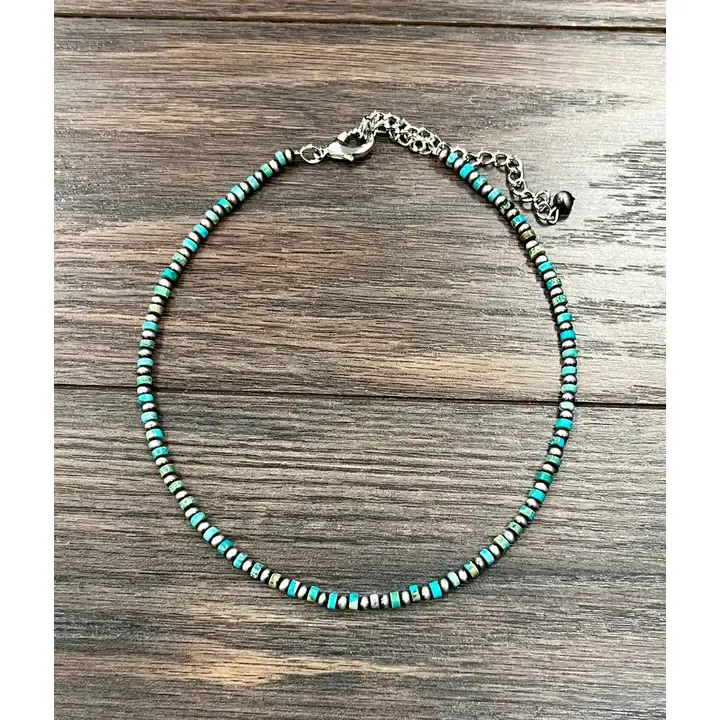 ISAC TRADING INC. 15" NAVAJO GEMSTONE NECKLACE