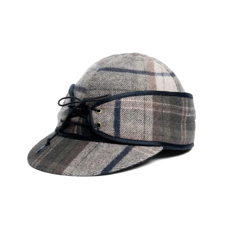 CROWN CAP PLAID RAILROAD CAP - WOODLAND