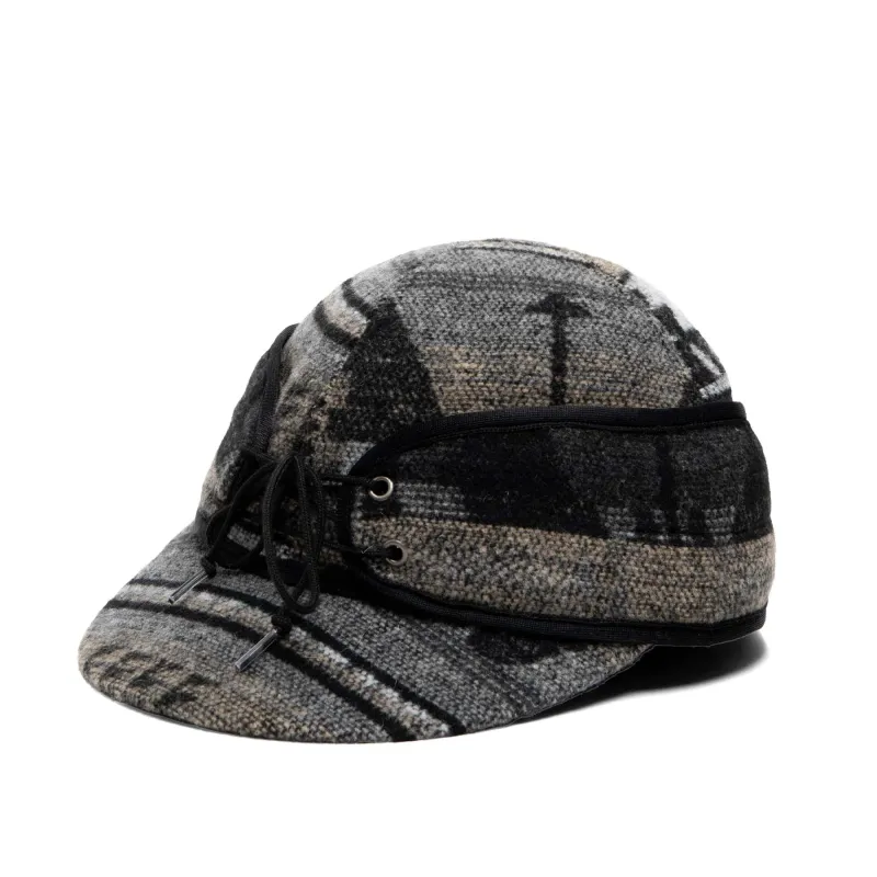 CROWN CAP RAILROAD CAP - CHARCOAL MIX