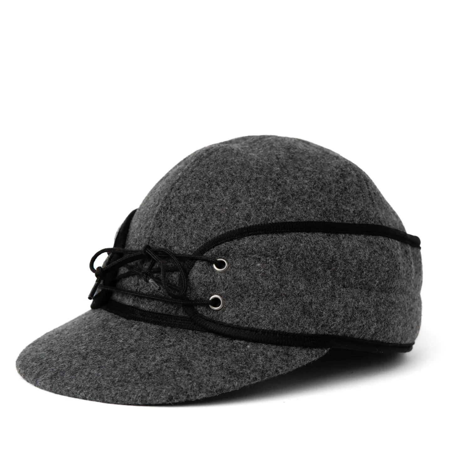 CROWN CAP RAILROAD CAP - CHARCOAL