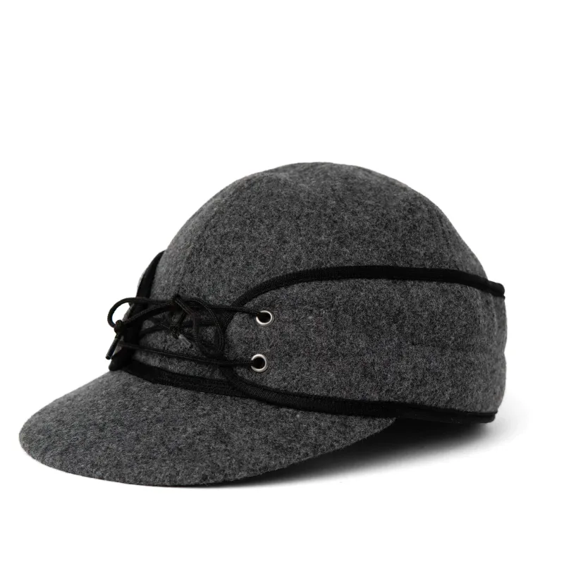 CROWN CAP RAILROAD CAP - CHARCOAL