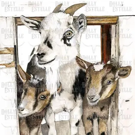 DOLLY ESTELLE 11X14 ART PRINT - THREE AMIGOS DOLLY ESTELLE 11X14 ART PRINT - THREE AMIGOS