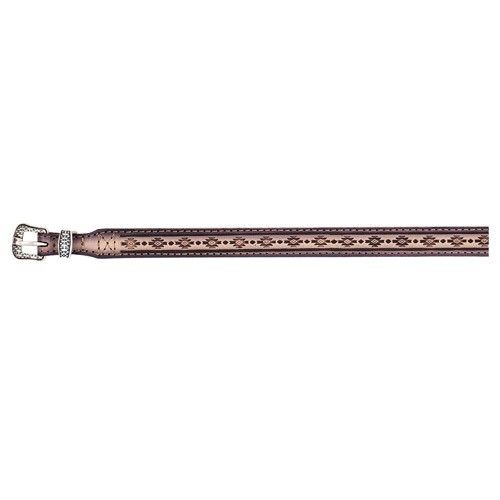 RED DIRT HAT CO. GENUINE LEATHER HAT BAND - TAN AZTEC