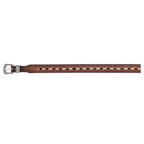 RED DIRT HAT CO. GENUINE LEATHER HAT BAND - TAN BRAID