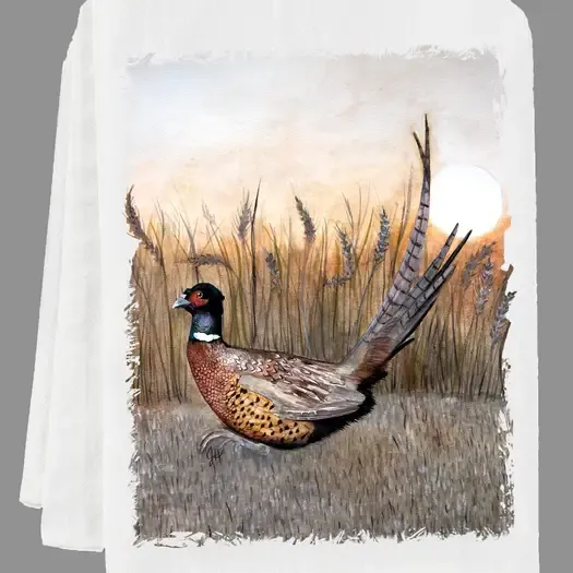 DOLLY ESTELLE TEA TOWEL - PHEASANTLY SURPRISED