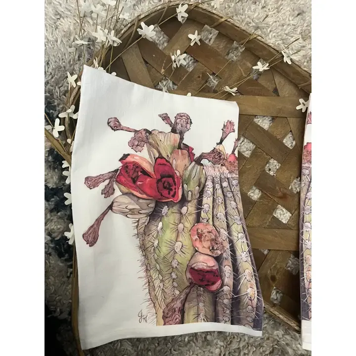 DOLLY ESTELLE TEA TOWEL - COUNTRY ROADS LEFT