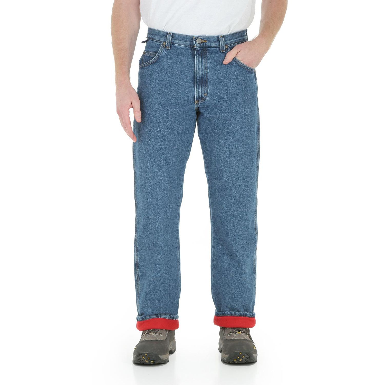 WRANGLER MEN'S RUGGED WEAR RELAXED FIT THERMAL LINED JEAN