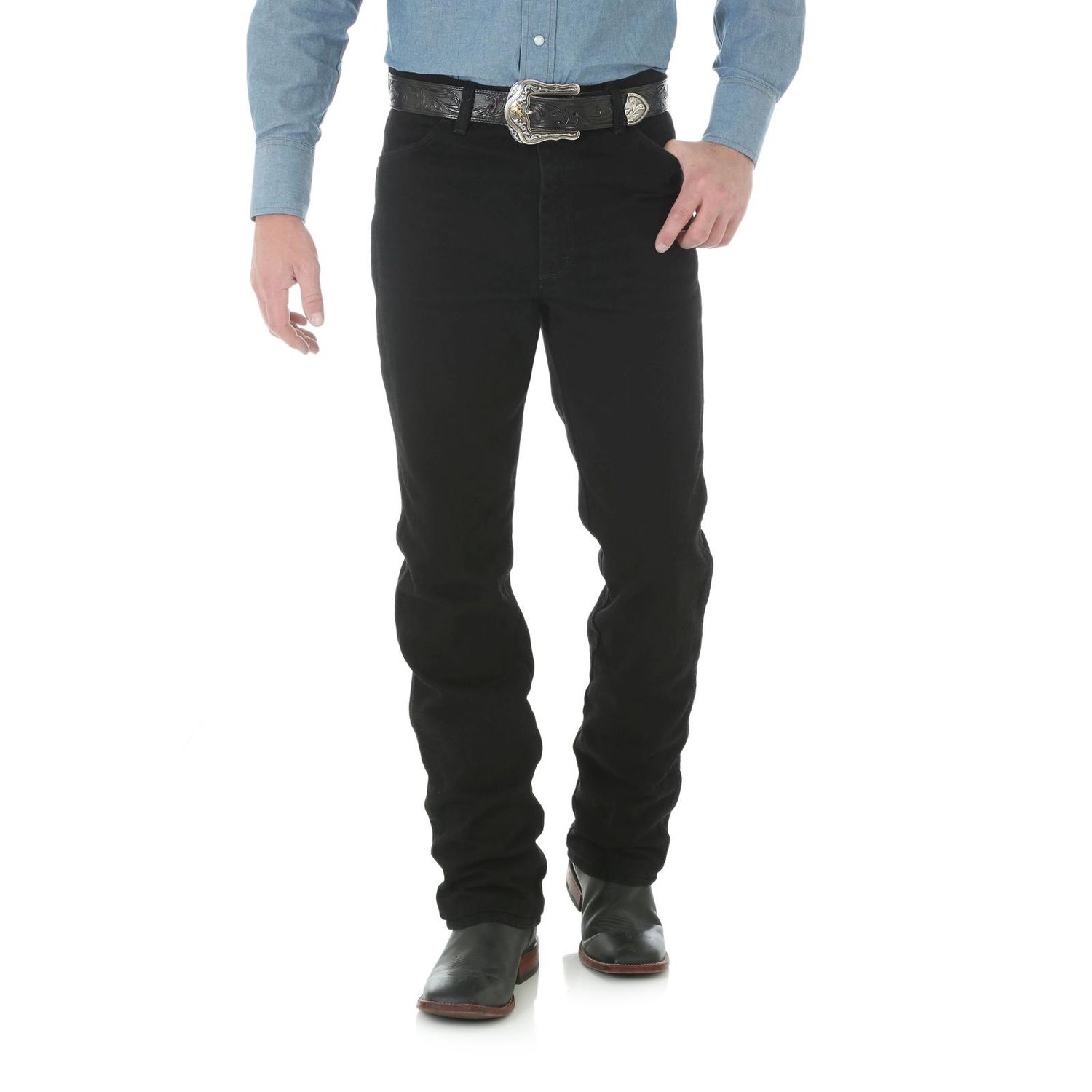 WRANGLER MEN'S COWBOY CUT SLIM FIT JEAN - BLACK