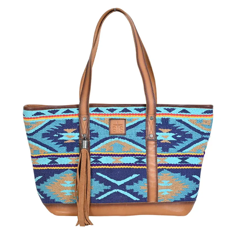 STS RANCHWEAR MOHAVE SKY TOTE