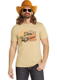 ROCK &amp; ROLL DENIM MEN'S DALE'S TRUCK GRAPHIC TEE - TAN