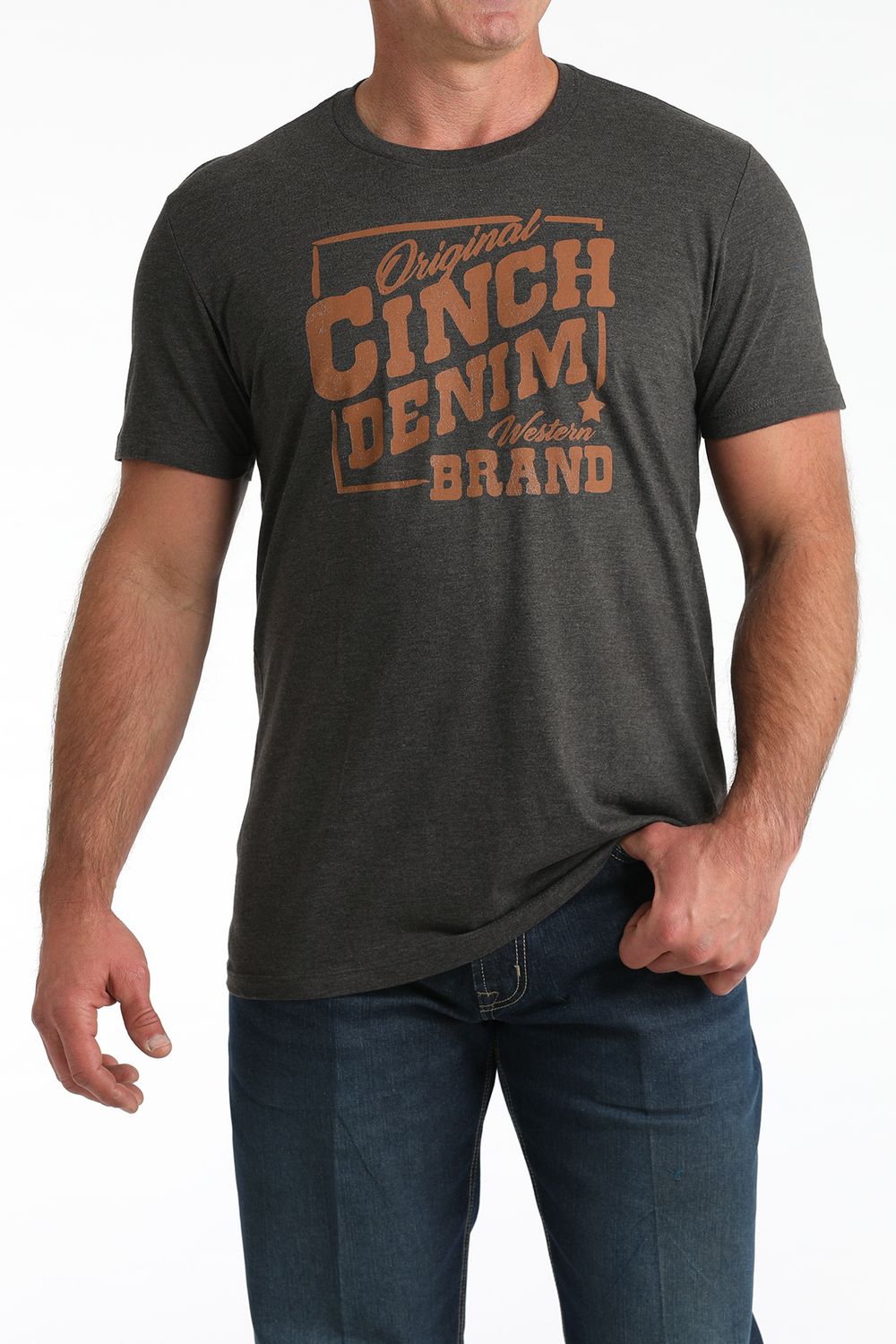 CINCH MEN'S SHORT SLEEVE TEE - CHARCOAL