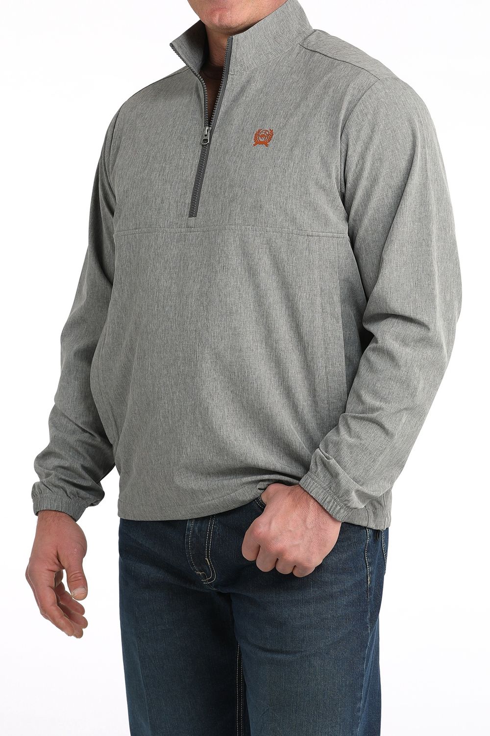CINCH MEN'S 1/4 ZIP WINDBREAKER - GREY