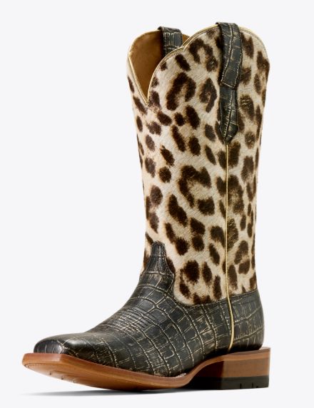 ARIAT WOMEN'S FRONTIER FARRAH WESTERN BOOT - MIDNIGHT CROC PRINT