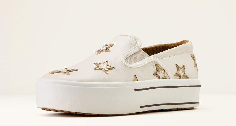 ARIAT WOMEN'S SKYLAR STAR SLIP ON SHOE - IVORY PEARL