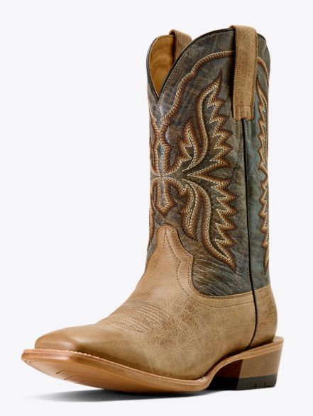 ARIAT MEN'S PRESTON WIDE SQUARE TOE COWBOY BOOT - DESERT BONE