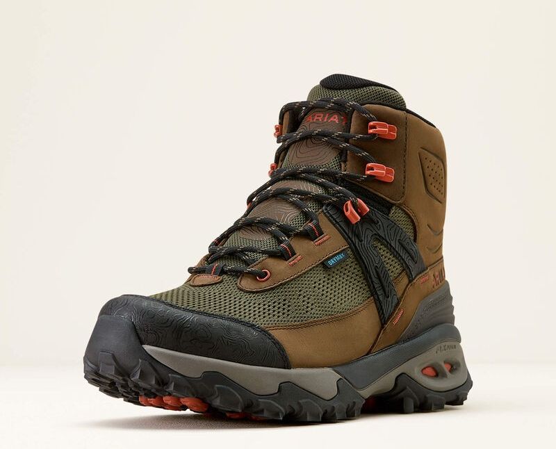ARIAT MEN'S TRAVERSE MID WATERPROOF HIKING BOOT - BROWN BARK