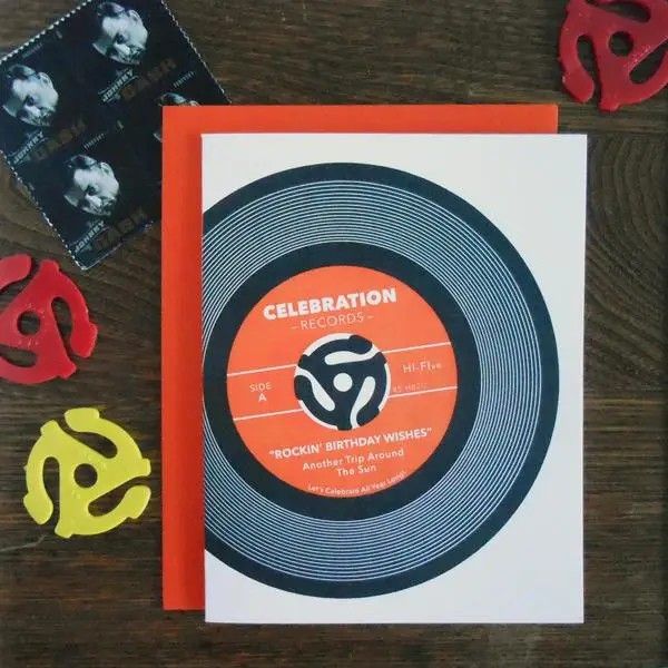 A. FAVORITE DESIGN ROCKIN' BIRTHDAY WISHES GREETING CARD