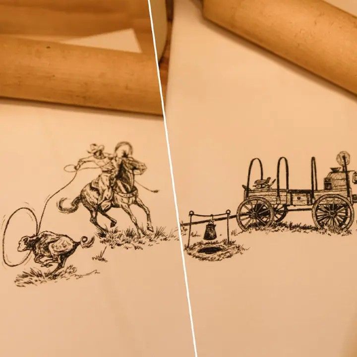 STERLING KREEK THE RANCHER COLLECTION TEA TOWELS