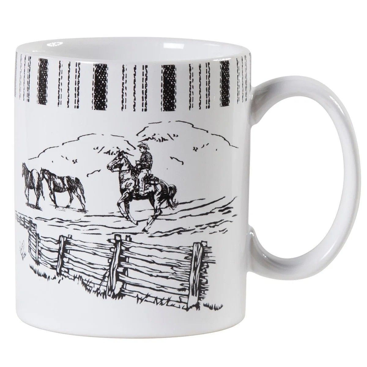 PASEO ROAD RANCH LIFE HORSE CERAMIC MUG