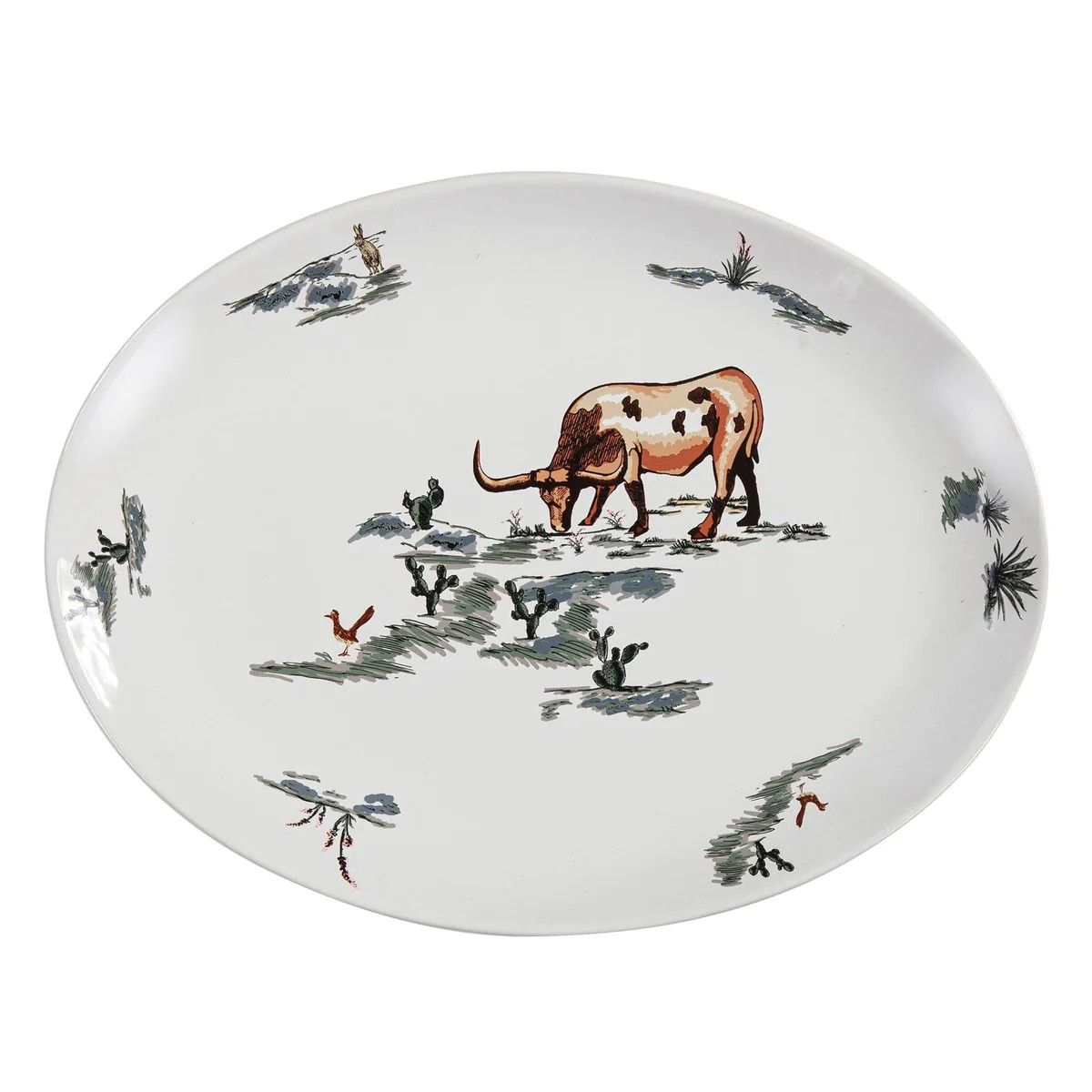 PASEO ROAD RANCH LIFE CERAMIC SERVING PLATTER
