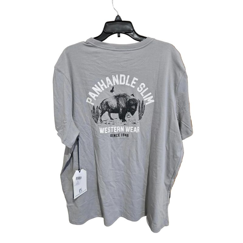 PANHANDLE SLIM MEN'S SHORT SLEEVE GRAPHIC TEE - LIGHT GREY
