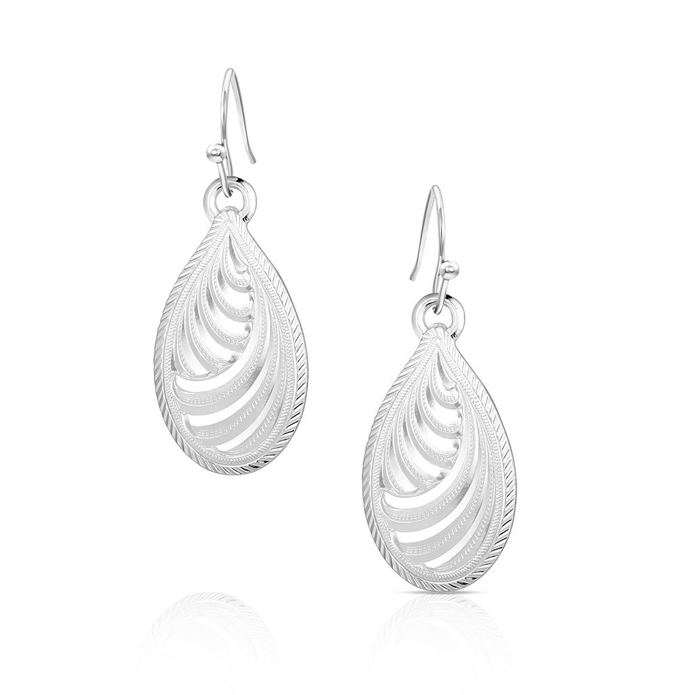 MONTANA SILVERSMITHS WOMEN'S EARRINGS - TEARDROP SWIRL