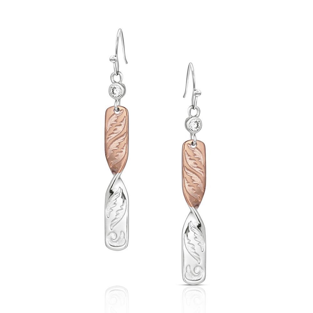 MONTANA SILVERSMITHS WOMEN'S EARRINGS - FLATLAND TWISTER