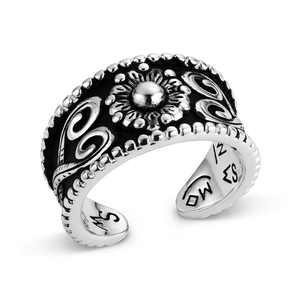 MONTANA SILVERSMITHS WOMEN'S RING - ONE SIZE - BLOOMING SCROLL