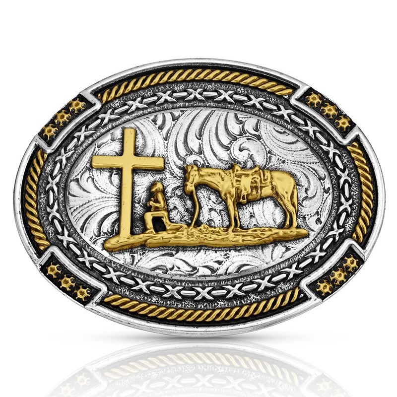 MONTANA SILVERSMITHS ATTITUDE BUCKLE - COWBOY CREDENCE