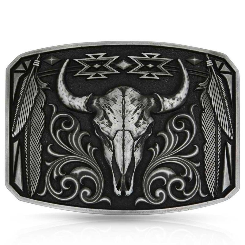 MONTANA SILVERSMITHS ATTITUDE BUCKLE - LEGEND &amp; PRIDE
