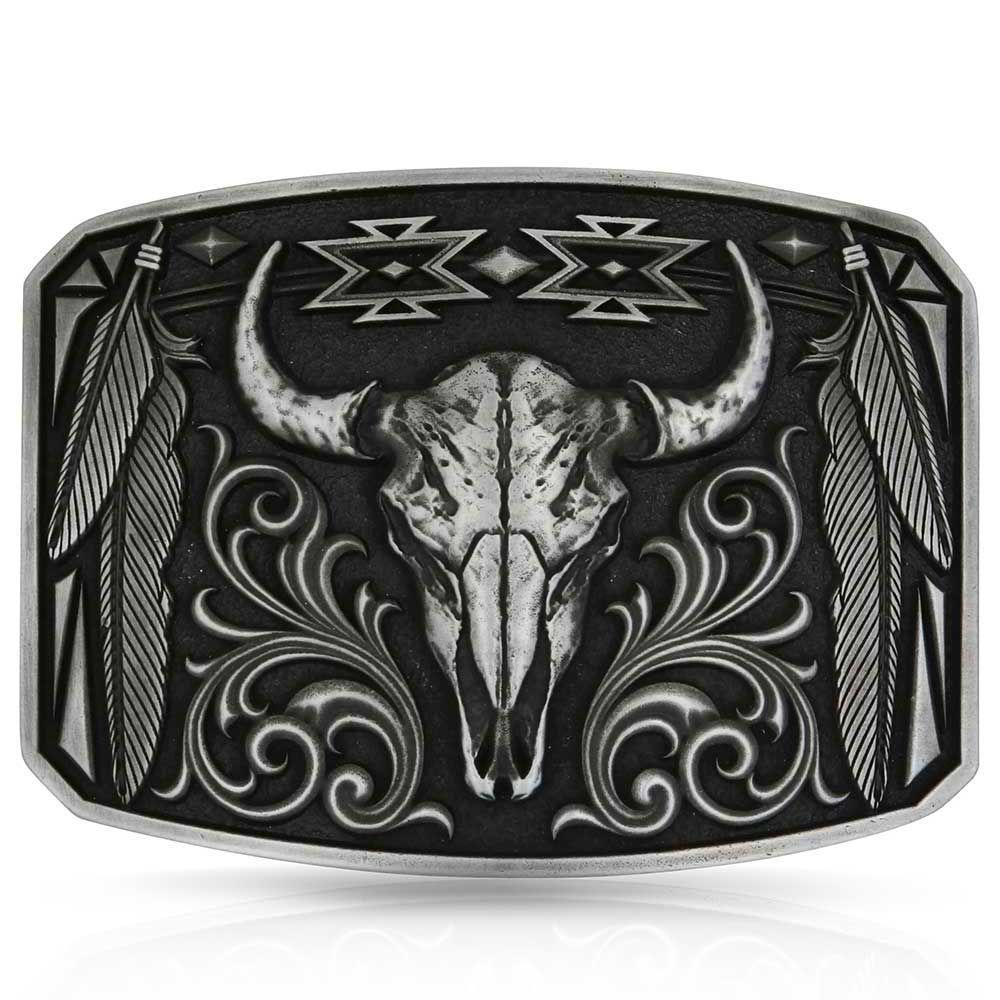 MONTANA SILVERSMITHS ATTITUDE BUCKLE - LEGEND &amp; PRIDE
