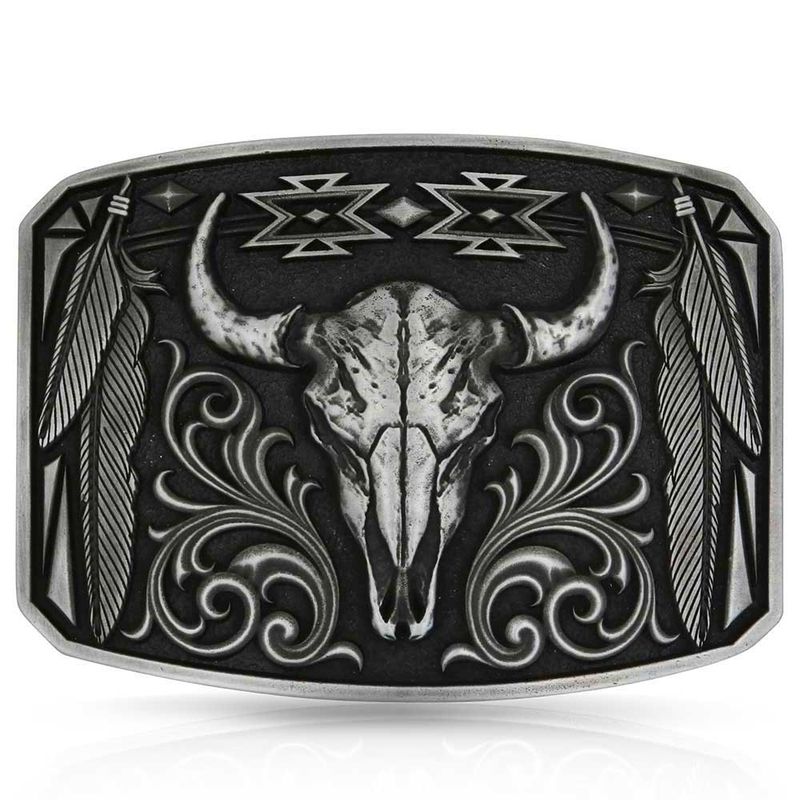 MONTANA SILVERSMITHS ATTITUDE BUCKLE - LEGEND &amp; PRIDE