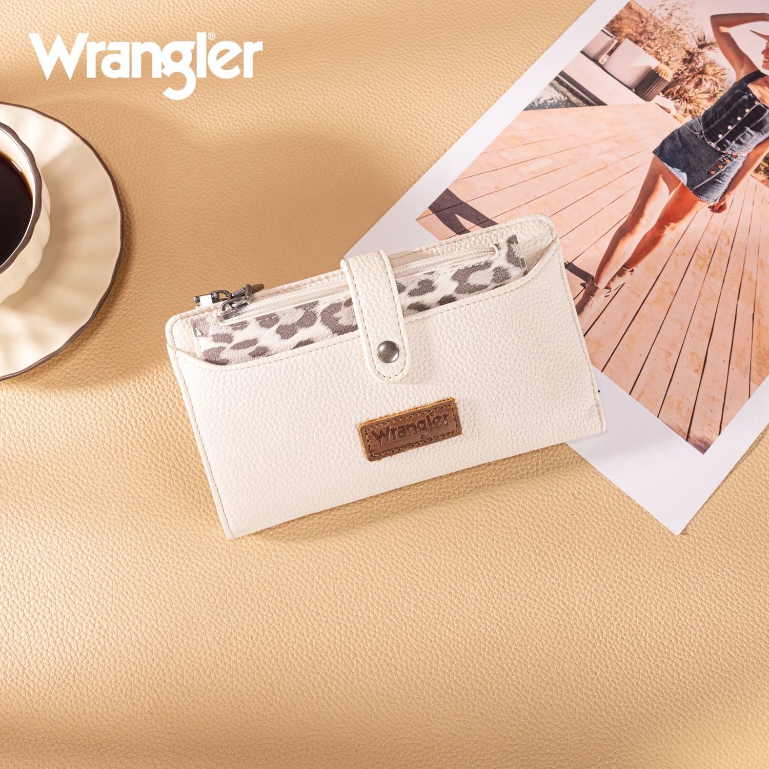 WRANGLER WALLET - BIFOLD - BEIGE