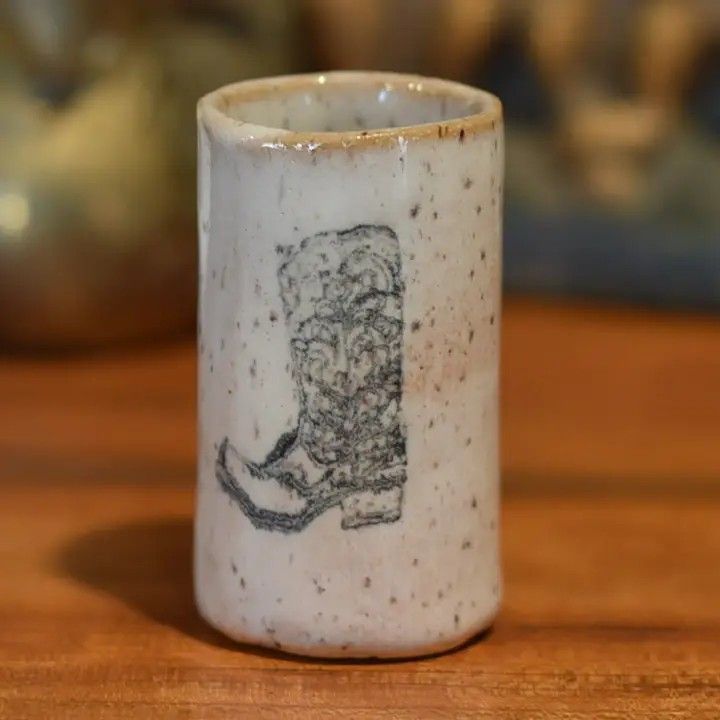 MUD &amp; MAKER TINY TUMBLER - COWBOY BOOT