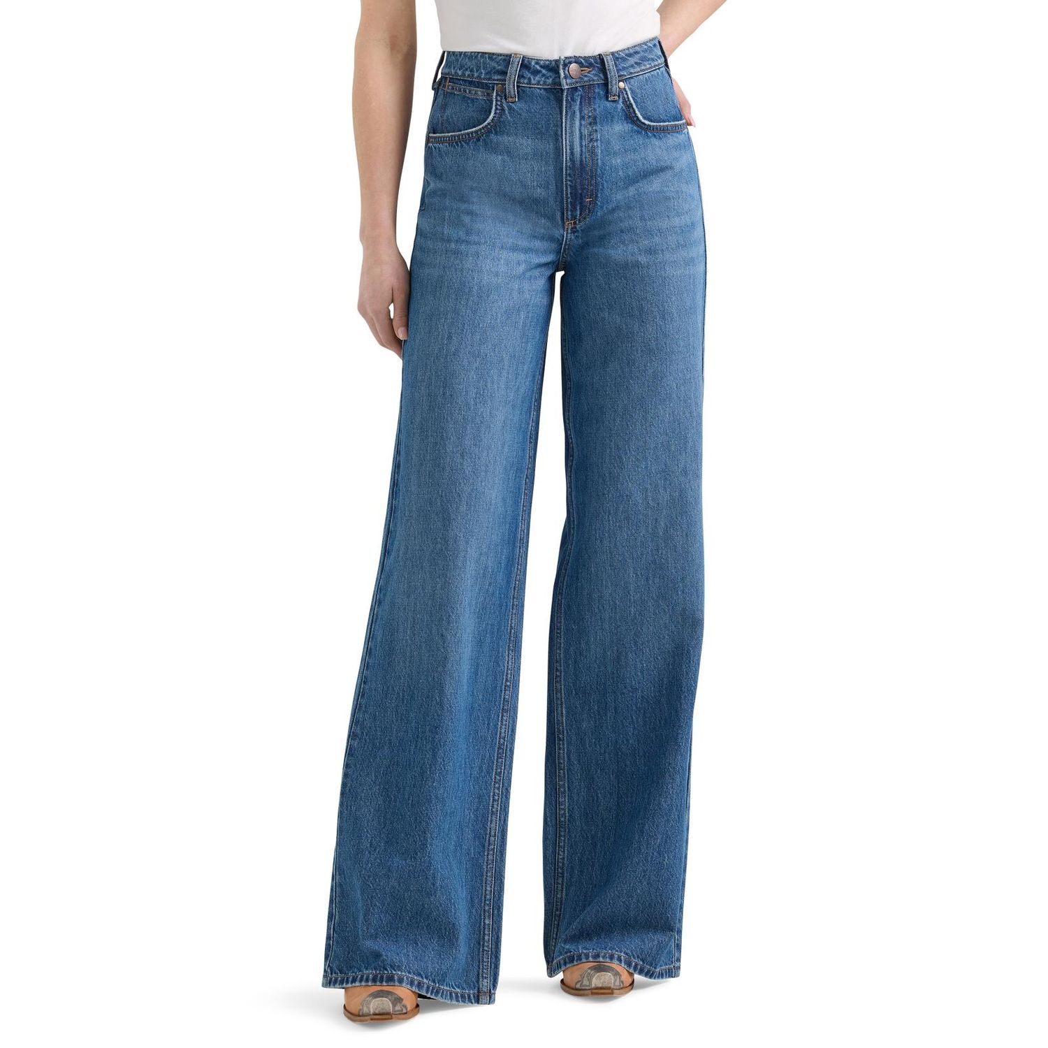 WRANGLER WOMEN'S BAILEY RETRO HIGH RISE WIDE LEG JEAN - YVETTE
