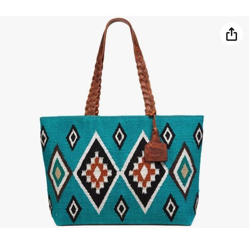 ANGEL RANCH WOMEN'S TOTE - TEAL
