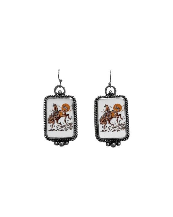 SILVER STRIKE WOMEN'S EARRINGS - COWBOY WAY