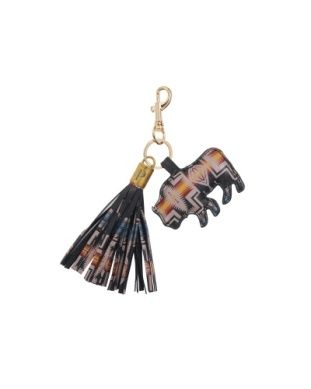 PENDLETON LEATHER KEYCHAIN - HARDING BLACK / BRIGHT