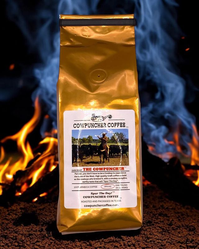 COWPUNCHER COFFEE "THE COWPUNCHER" GROUND DARK ROAST