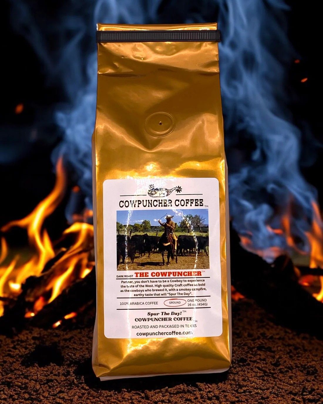COWPUNCHER COFFEE "THE COWPUNCHER" GROUND DARK ROAST