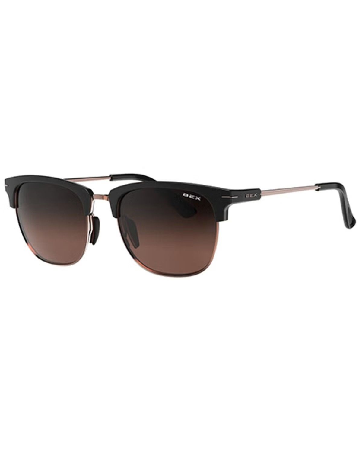 BEX SUNGLASSES - KNOX XL, COLOR: ROSE GOLD/BROWN GRADIENT