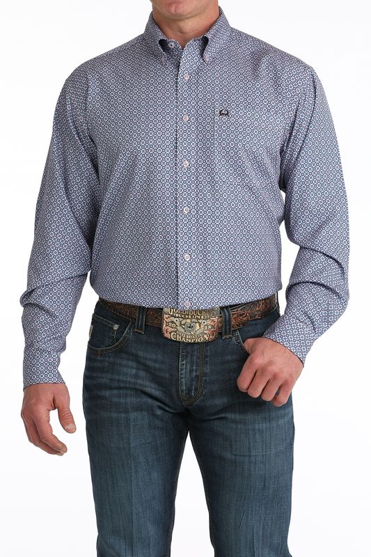 CINCH MEN'S LONG SLEEVE ARENAFLEX BUTTON SHIRT - LILAC