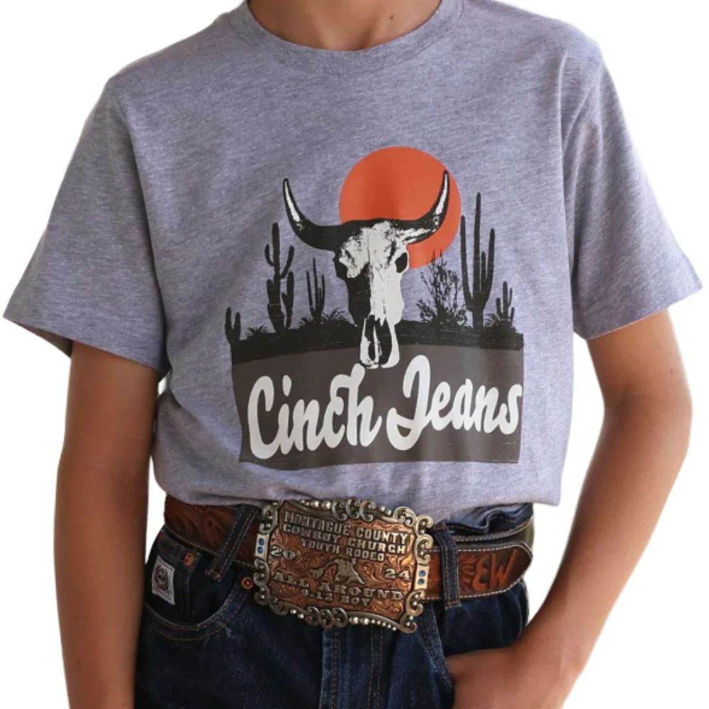CINCH INFANT &amp; TODDLER BOYS' SHORT SLEEVE TEE SHIRT - GREY