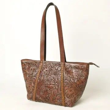 LS WESTERN TOTE GENUINE LEATHER WESTERN BAG