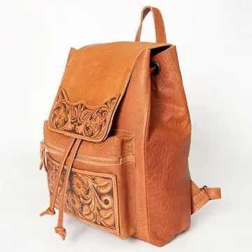 LS WESTERN BACKPACK GENUINE WESTERN LEATHER BAG